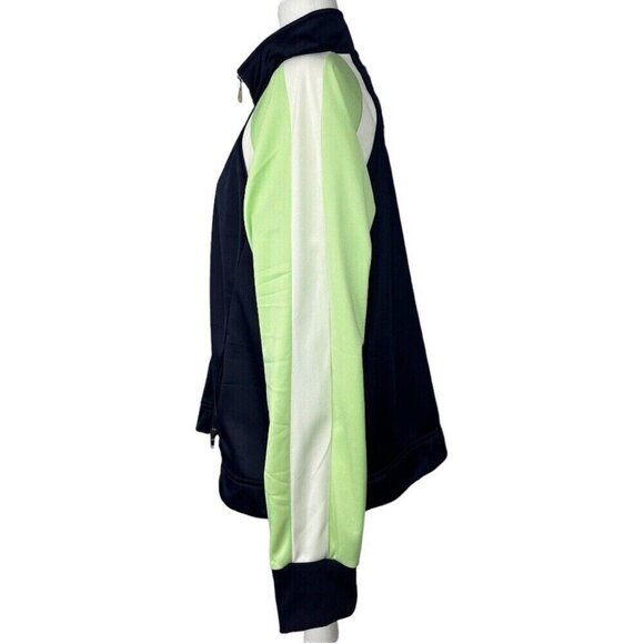 Oleg Cassini Sport Women’s Blue Vintage 90s Soft Shell Luxury Track Jacket M/C45 - Picture 6 of 15